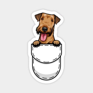 Funny Airedale Terrier Pocket Dog Magnet