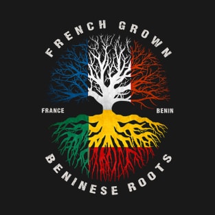 French Grown Beninese Roots Benin Flag T-Shirt