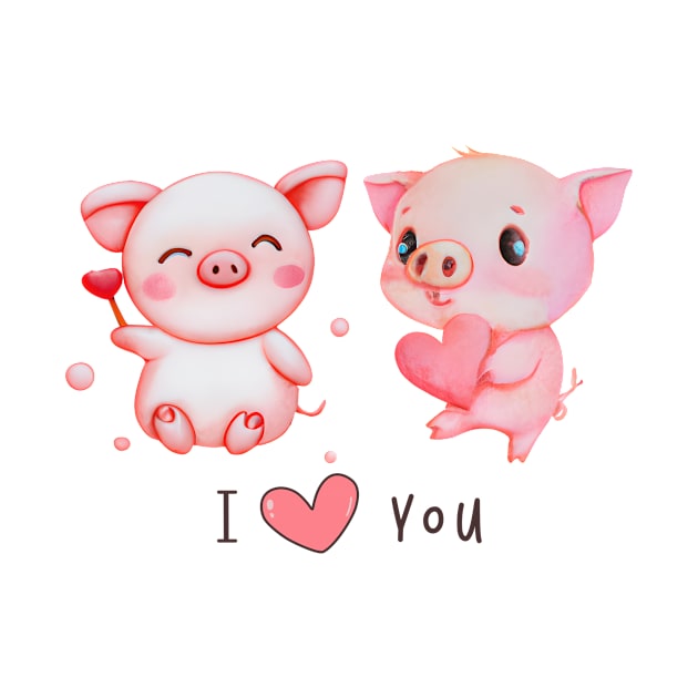 cute pigs by BZART