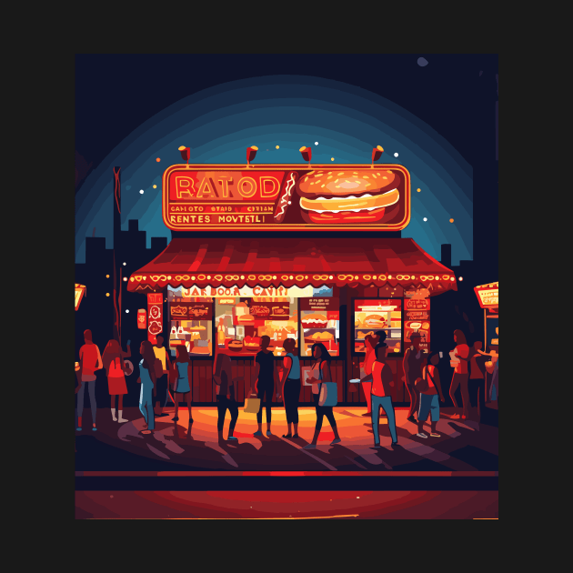 Hot dog stand by siriusreno