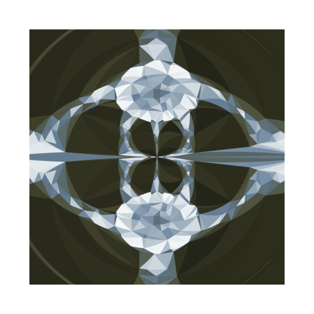 Black Diamond Gems Crystals by Moon Art
