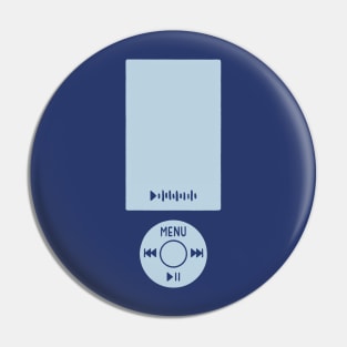 Midnights Era Blue MP3 Music Player Retro Pin