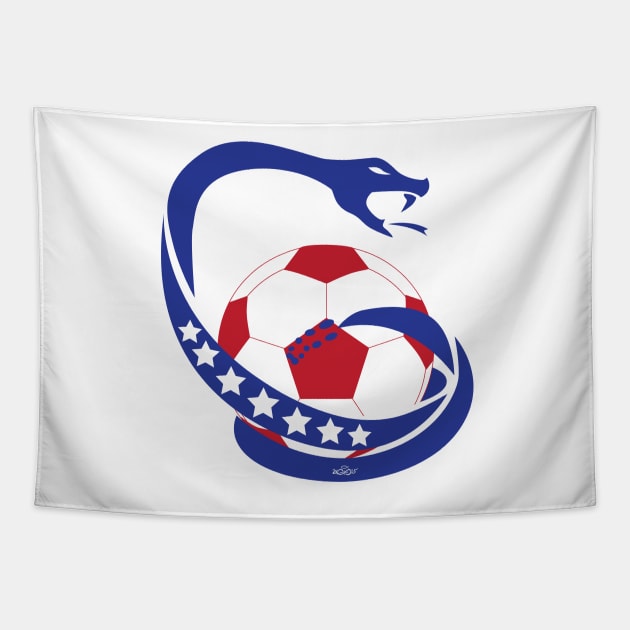 Rattler Soccer Logo Tapestry by SEspider