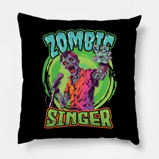 Zombie Singer - For Rockstars & Music Lovers Pillow