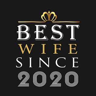 Best Wife Since 2020, 1 ST Anniversary Gift, Married Since 2020, Anniversary wife, Gift for her T-Shirt