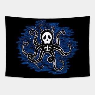 Skelly Octopus Tapestry