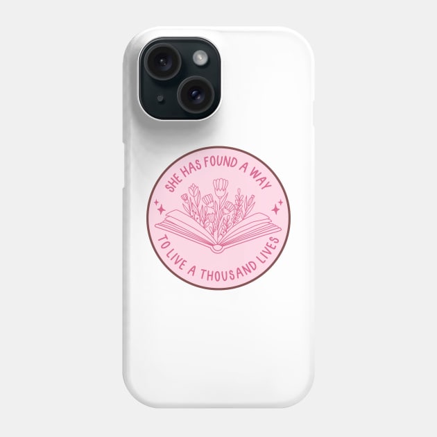 She has found a way to live a thousand lives Phone Case by medimidoodles