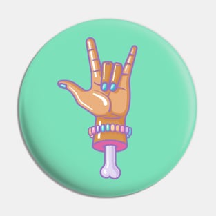 Rock On Sweet Lovers! v2 Pin