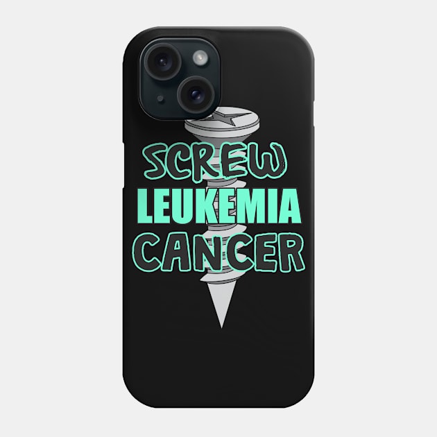 Leukemia and Cancer Sucks Gifts for Cancer Survivors Awareness Phone Case by TheOptimizedCreative