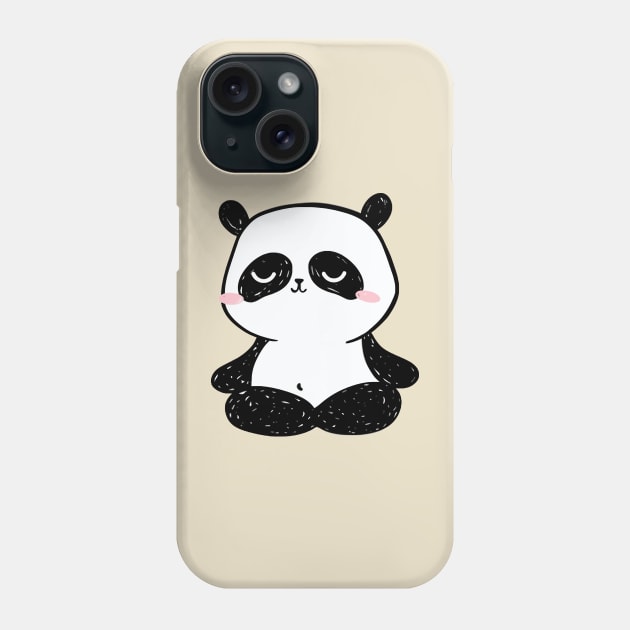 Meditation Panda Phone Case by zaher97