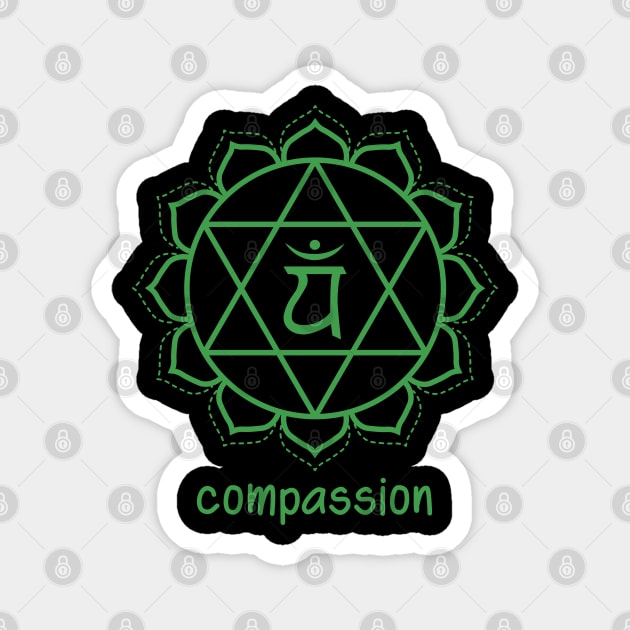 Chakra Coeur - Compassion Magnet by BlueZenStudio