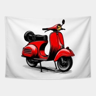 Scooter (red) Tapestry