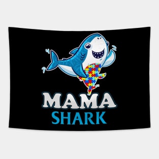 Autism Shark Moms Mama Mother Women Tapestry