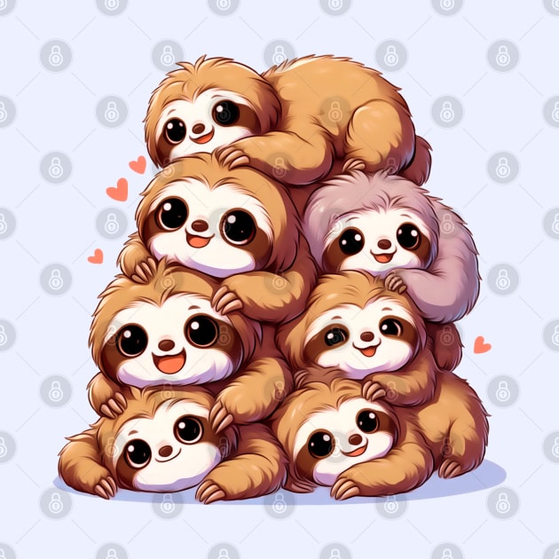 sloths stack by merchbysadie