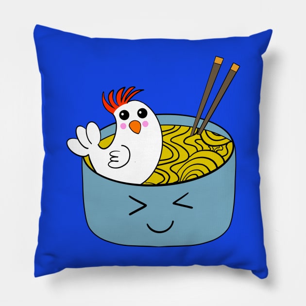 Chicken Noodle Soup Pillow by DaysMoon