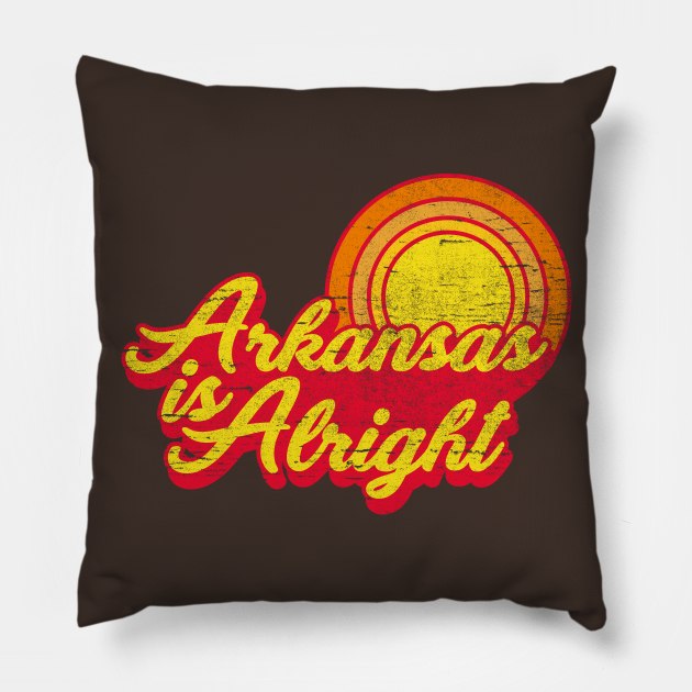 Arkansas Is Alright Pillow by rt-shirts