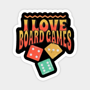 I Love Board Games Magnet