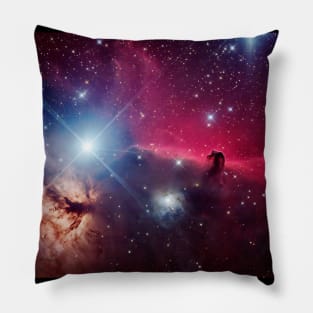 Space stars face mask Pillow