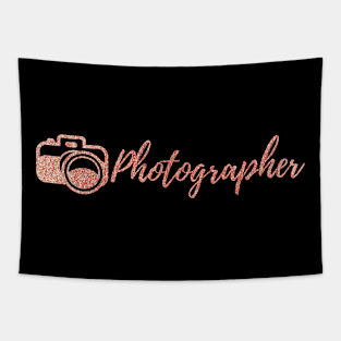 Photographer Rose Gold Tapestry