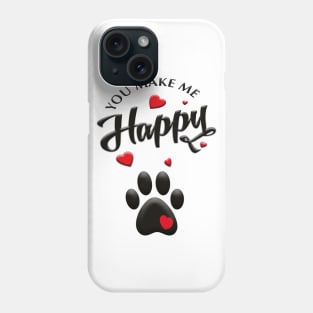 dogs make me happy Phone Case