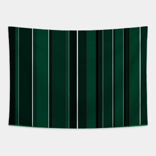 Dark green stripes vertical Tapestry