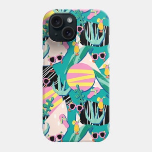 Summer Papercut Pop Art Collage Phone Case