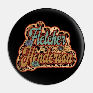 Vintage Fletcher Proud Name Henderson Personalized Birthday Retro Pin