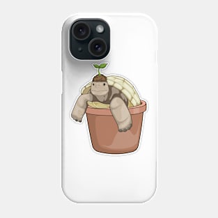 Turtle Plant pot Plant Phone Case