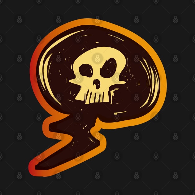 Bold Rebel Skull by llote
