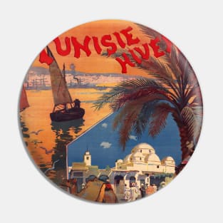 Tunisie Hiver Tunisia Vintage Poster 1899 Pin