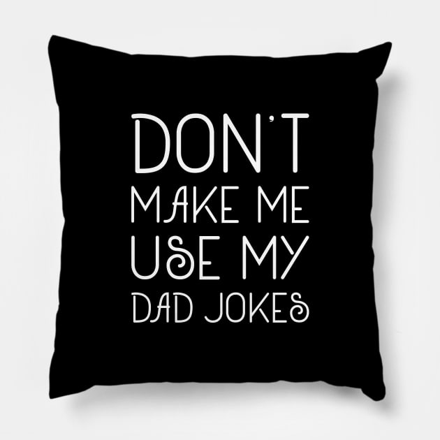 Dad Jokes Pillow by LuckyFoxDesigns