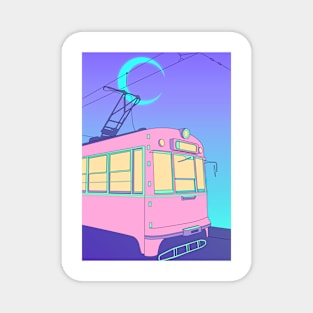 Train Moon Magnet