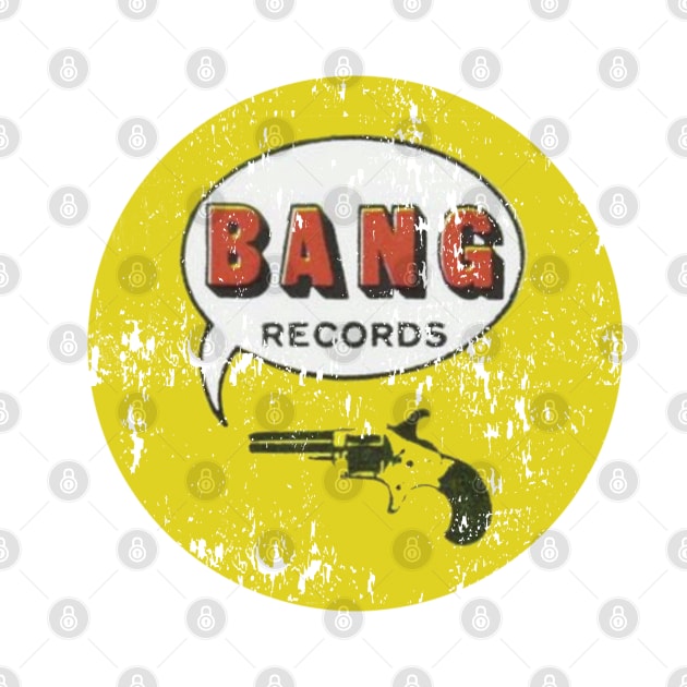 Bang Records - vintage record label by retropetrol