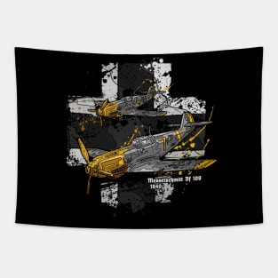 Messerschmitt Bf 109 WWII Aircraft History Tapestry