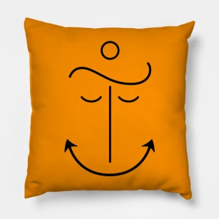 Anchor White Pillow