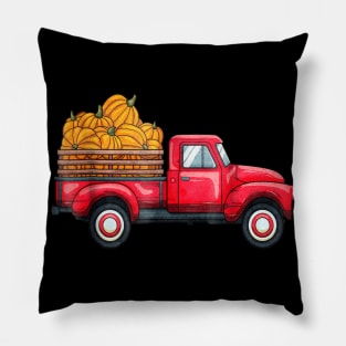 Cute Pumpkin Truck T Shirt Gift Halloween Pumpkin Truck Pillow