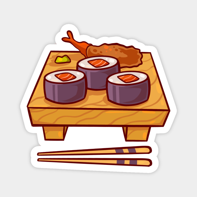 Little Sushi Lunch Magnet by Claire Lin