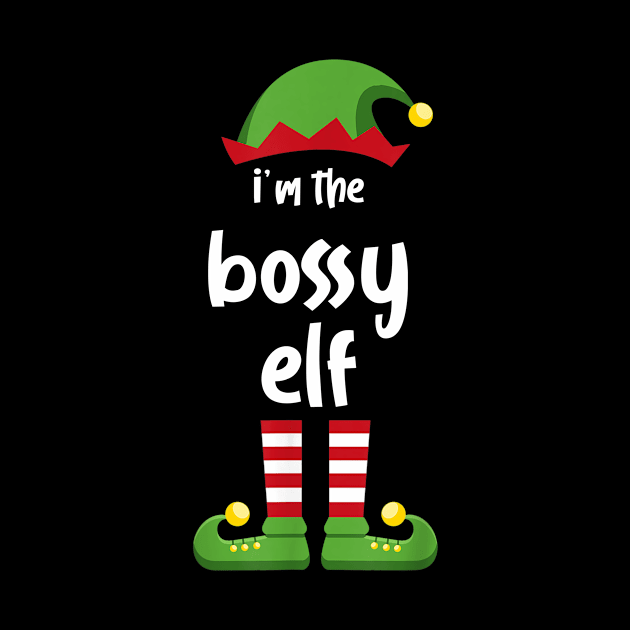 I'm The Bossy Elf Family Matching Christmas Pajama Gifts by SloanCainm9cmi