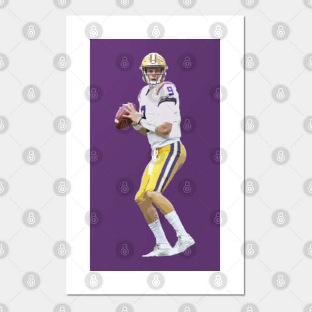 Joe Burrow Lsu Football Posters And Art Prints Teepublic