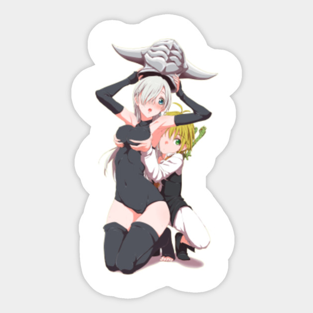 Meliodas Elizabeth The Seven Deadly Sins The Seven Deadly Sins Sticker Teepublic