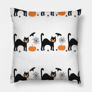 Halloween Cat Coronavirus Pillow