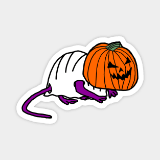 Cute Rat Wearing Halloween Horror Costume Magnet