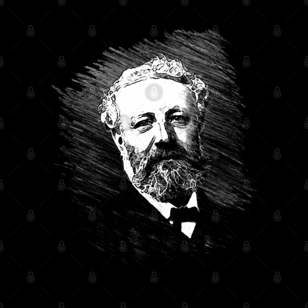 Science Fiction Visionary - Jules Verne Portrait 1 by EDDArt