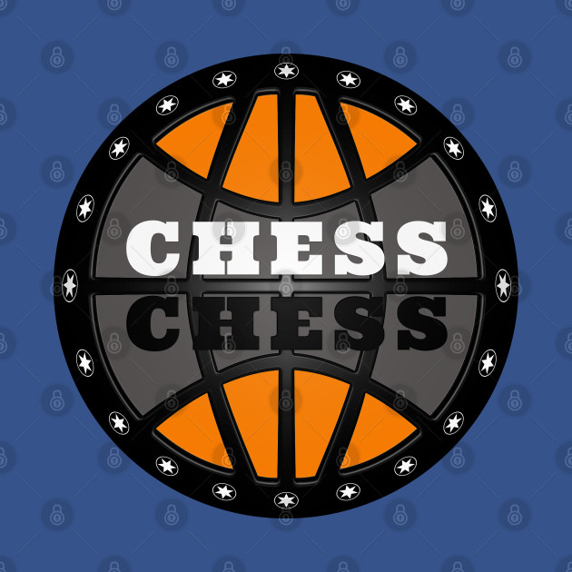 Chess Logo in Black, White and Orange by The Black Panther