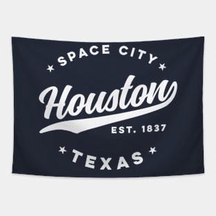 Vintage Houston Texas Space City USA Tapestry