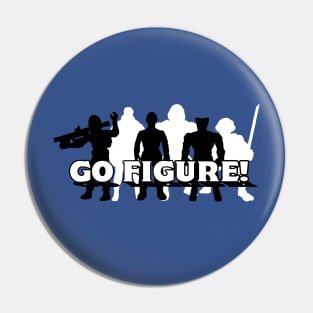 GoFigure Logo B&W Pin