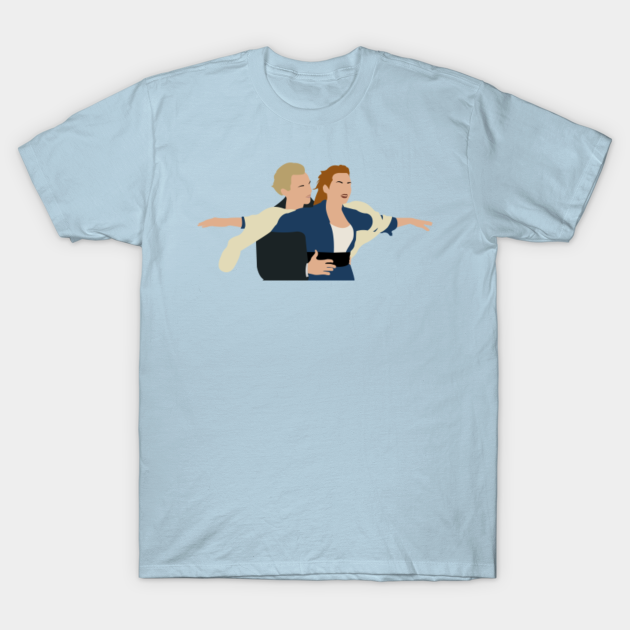 Rose and Jack The Titanic - Titanic Movie - T-Shirt | TeePublic