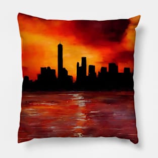 City Sunset Pillow