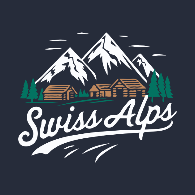 Swiss Alps. Retro Switzerland by Chrislkf