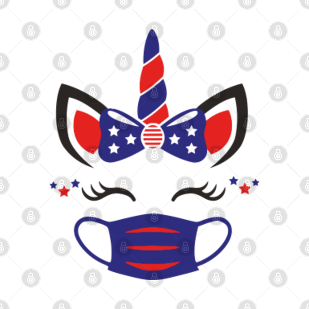 Cute 4th Of July Unicorn American Flag - Patriotic ...